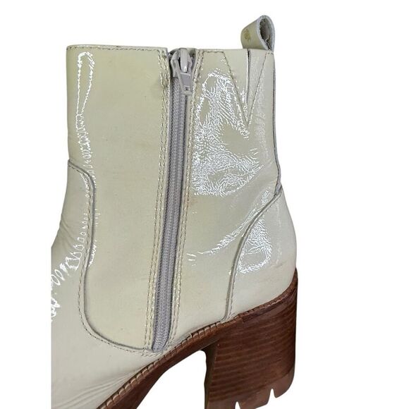Jeffrey Campbell Quavo Ice Crinkle Patent Leather Chunky Platform Boots Size 10 - Picture 9 of 14